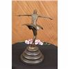 Image 4 : Bronze Sculpture Symmetrical European Dancer Designed by Chiparus Marble Figure