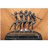 Image 1 : Signed 55 Lbs Large Five Chiparus Dancer Art Nouveau Marble Bronze Sculpture