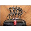 Image 2 : Signed 55 Lbs Large Five Chiparus Dancer Art Nouveau Marble Bronze Sculpture