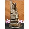 Image 3 : Signed Mercie Gorgeous Nude Model posing for Camera Bronze Sculpture Statue