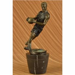 BASKETBALL REAL BRONZE FIGURE MARBLE AWARD SPORT PLAYER SCULPTURE ART HOT CAST