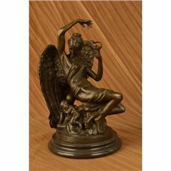Signed Anteros Angel with Arrow Valentine Sculpture Gift Mythical Figurine Decor