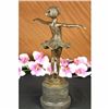 Image 4 : Signed Preiss Little Girl Child Ballerina Bronze Marble Statue Sculpture