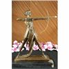 Image 1 : Signed 100% BRONZE DECO NUDE DIANA HUNTRESS FIGURINE FREE SHIPPING SCULPTURE