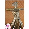 Image 4 : Signed 100% BRONZE DECO NUDE DIANA HUNTRESS FIGURINE FREE SHIPPING SCULPTURE