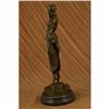 Image 2 : GIA CHIPARUS SOLID BRONZE SCULPTURE. ABSTRACT ART DECO NOUVEAU FIGURINE DALI ART