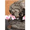 Image 3 : Signed Barye Snake and Lion Bronze Marble Sculpture Statue Figurine Art Deco LRG