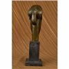 Image 3 : Modigliani Tribute - Bronze sculpture - Head of Caryatid Abstract Modern Figure