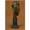 Image 4 : Modigliani Tribute - Bronze sculpture - Head of Caryatid Abstract Modern Figure