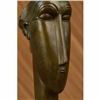 Image 5 : Modigliani Tribute - Bronze sculpture - Head of Caryatid Abstract Modern Figure