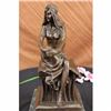 Image 2 : Large Signed~Chiparus~ Sitting Egyptian Nude Princess Bronze Marble Sculpture