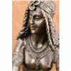 Image 3 : Large Signed~Chiparus~ Sitting Egyptian Nude Princess Bronze Marble Sculpture