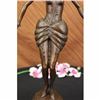Image 3 : SEXY SEDUCTIVE NUDE GIRL BRONZE SCULPTURE SIGNED EROTIC ART DECO MARBLE FIGURE