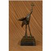 Image 4 : Large Bronze Sculpture Ostrich Wild Life Marble Base Figurine Figure Home Decor