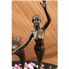 Image 4 : Signed Ernst Seger Nude Mermaid with Dolphin Swimming Bronze Sculpture