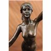 Image 5 : Signed Ernst Seger Nude Mermaid with Dolphin Swimming Bronze Sculpture