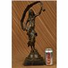 Image 1 : Signed Aldo Vitaleh Beauty Ribbon Dancer Bronze Sculpture Marble Original Statue