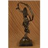 Image 3 : Signed Aldo Vitaleh Beauty Ribbon Dancer Bronze Sculpture Marble Original Statue