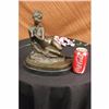 Image 2 : Signed Ernst Seger Nude Woman with Butterfly Bronze Sculpture Statue Figurine