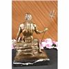 Image 4 : ART Deco Bronze Marble STATUE Greek SEA God Poseidon Sculpture