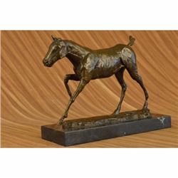 Signed Original Large Abstract Majestic Stallion Horse Bronze Sculpture Statue