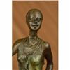 Image 4 : Signed Original Art Taylor Lady Dog Trainer Bronze Sculpture Marble Statue Decor