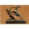 Image 1 : Original Unique Aldo Vitaleh Multi Color 2 Ballerina Ballet Dance Bronze Statue