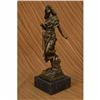 Image 1 : Signed Jean Patoue French Artist Captive Sexy Woman Bronze Sculpture Statue