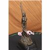 Image 4 : Signed~Thomas~Princess is Being Held Captive Bronze Sculpture Marble Statue