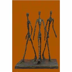 Three Walking Man by Gia Hot cast Bronze Sculpture Figurine Figure Home Decor