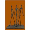 Image 1 : Three Walking Man by Gia Hot cast Bronze Sculpture Figurine Figure Home Decor