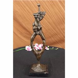 GIA CHIPARUS SOLID BRONZE SCULPTURE. ABSTRACT ART DECO NOUVEAU PICASSO DALI