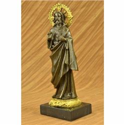 VERY RARE JESUS CHRIST BRONZE SCULPTURE-LAST DINNER HOTCAST FIGURINE FIGURE deco
