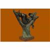 Image 4 : Home Decoration by Art Taylor Boy Reading On Top Of Tree Bronze Sculpture Statue