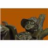 Image 5 : Home Decoration by Art Taylor Boy Reading On Top Of Tree Bronze Sculpture Statue