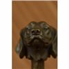 Image 4 : Dachshund Sausage Dog Bronze Head Bust Bookend Book-End Sculpture Statue Figure