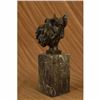 Image 3 : Scottish Terrier Bust Bookend Book-End Bronze Sculpture Original signed Statue