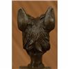 Image 5 : Scottish Terrier Bust Bookend Book-End Bronze Sculpture Original signed Statue
