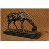 Image 3 : SIGNED JULES MENE HORSE  DOG BRONZE SCULPTURE ART DECO MARBLE BASE FIGURINE LRG