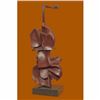 Image 3 : Bronze Vintage Real Metal Sculpture Figure Playing Cello Abstract Modern by DALI