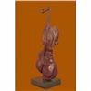 Image 4 : Bronze Vintage Real Metal Sculpture Figure Playing Cello Abstract Modern by DALI