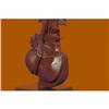 Image 5 : Bronze Vintage Real Metal Sculpture Figure Playing Cello Abstract Modern by DALI