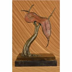 PERSISTENCE OF MEMORY BY SALVADOR DALI BRONZE MODERN ART SCULPTURE STATUE FIGURE