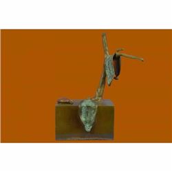 PERSISTENCE OF MEMORY BY SALVADOR DALI BRONZE MODERN ART SCULPTURE STATUE FIGURE