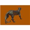 Image 3 : SIGNED BUGATTI LARGE SLEEK COUGAR LUCKY BRONZE SCULPTURE HOME DECOR FIGURINE