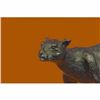 Image 5 : SIGNED BUGATTI LARGE SLEEK COUGAR LUCKY BRONZE SCULPTURE HOME DECOR FIGURINE