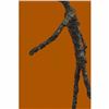 Image 3 : Modern Art Abstract Giacometti Walking Man 2 Bronze Sculpture Marble Base Figure