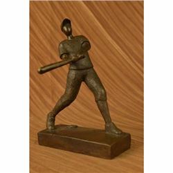 BASEBALL PLAYER BRONZE SIGNED ORIGINAL MILO STATUE SCULPTURE FIGURINE FIGURE ART