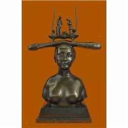 Hot Cast Nude Woman Bust by Salvador Dali Bronze Sculpture Extra Large Statue