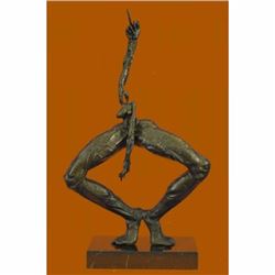 Limited Edition Exaggerated Woman Form Bronze Sculpture Classic Abstract Statue